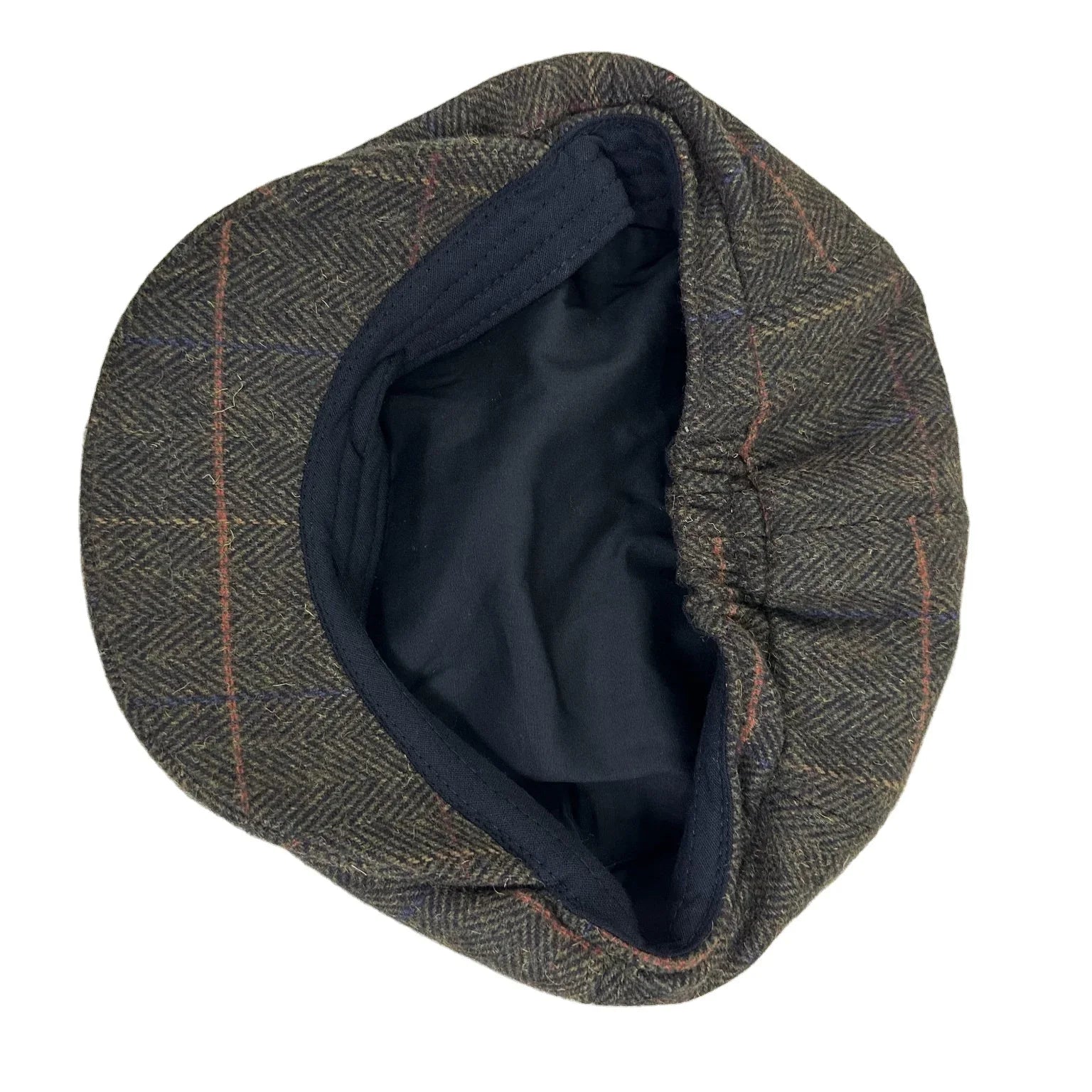 Boina Masculina de Lã Classic Romenzi RZ272 com design britânico, produzida em lã e poliéster premium, cores cinza, azul e marrom.