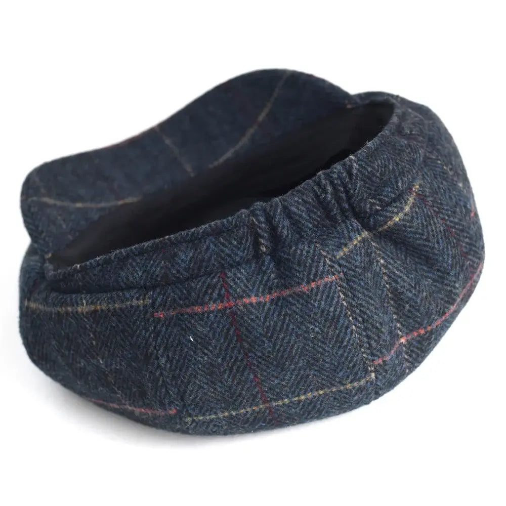 Boina Masculina de Lã Classic Romenzi RZ272 com design britânico, produzida em lã e poliéster premium, cores cinza, azul e marrom.