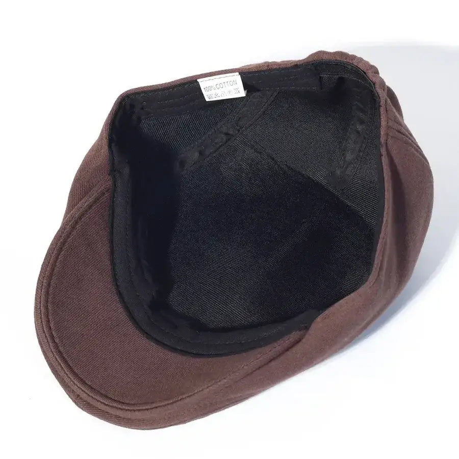 Boina Masculina Retrô em Algodão Romenzi RZ263, estilo italiano, algodão premium, conforto ergonômico e versatilidade para diferentes ocasiões.