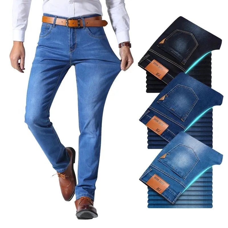 Calça Jeans Masculina Romenzi Wear RZ262 com costuras reforçadas, tecido respirável e acabamento impecável. Estilo refinado e durabilidade premium.