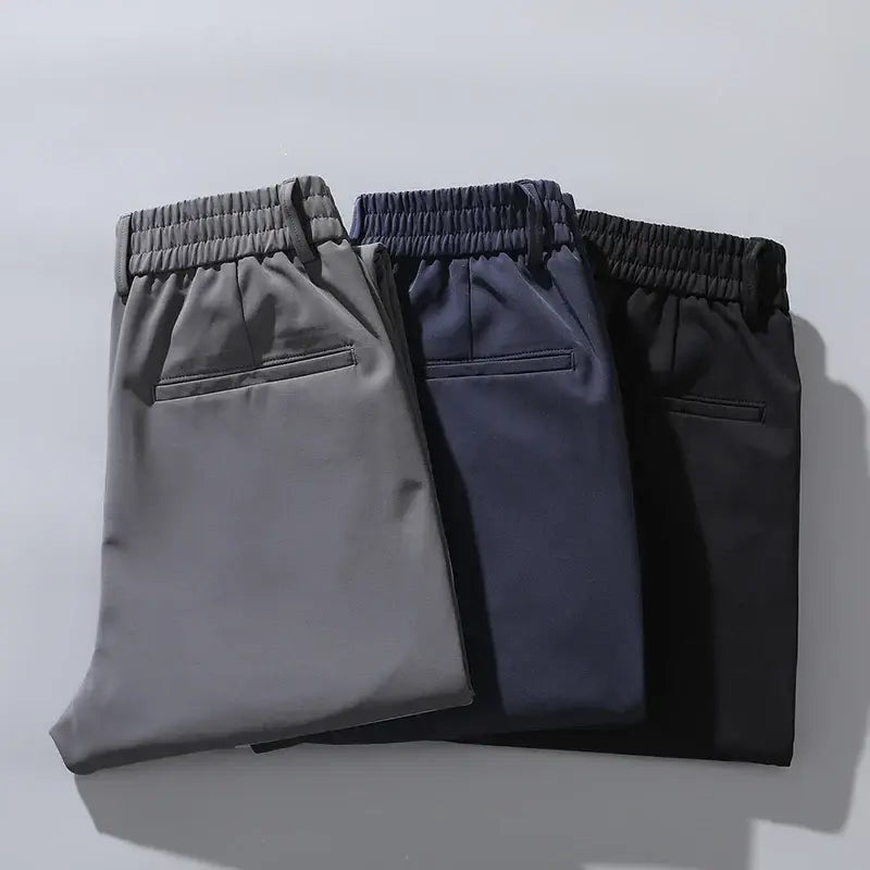 Calça Social Masculina Slim Romenzi RZ007 – sofisticação, conforto e versatilidade em modelagem slim fit com tecido premium.