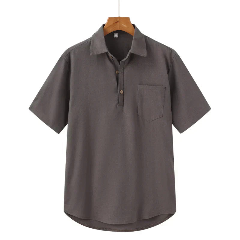 A Camisa de Linho Masculina Romenzi Medelín RZ794 oferece frescor, elegância e versatilidade em linho premium, ideal para ocasiões casuais e eventos formais.