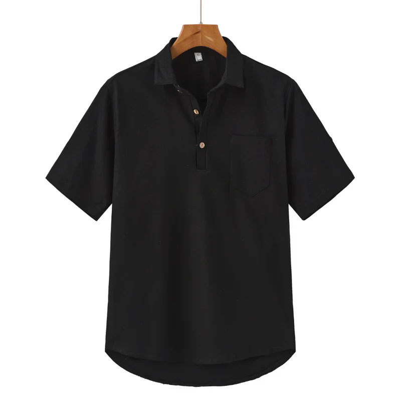 A Camisa de Linho Masculina Romenzi Medelín RZ794 oferece frescor, elegância e versatilidade em linho premium, ideal para ocasiões casuais e eventos formais.