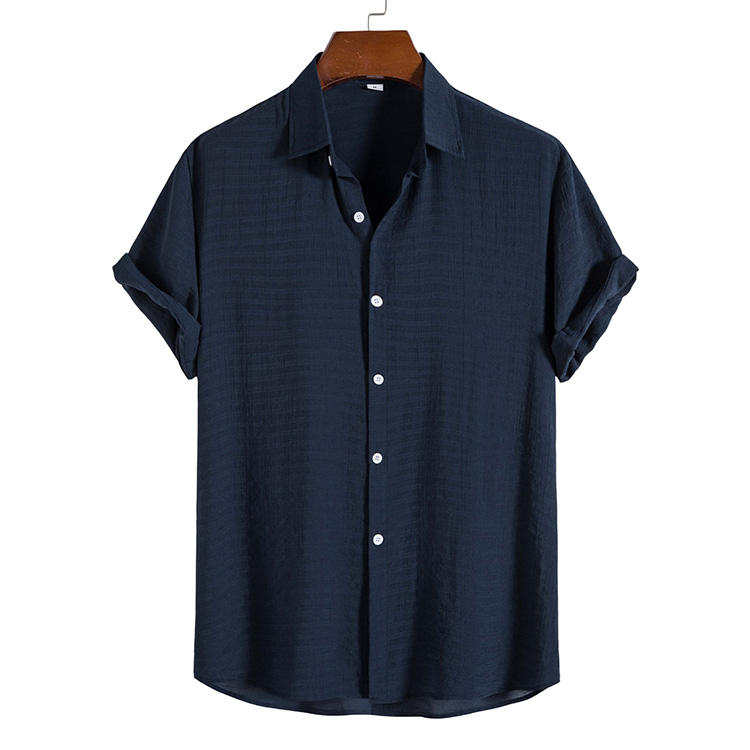 Camisa de Linho Masculina Romenzi RZ798 em detalhe, peça leve e sofisticada em linho premium que garante respirabilidade, conforto e elegância atemporal.