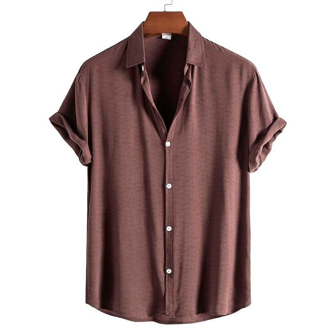 Camisa Manga Curta Lisa Romenzi Everyday RZ599 feita em tecido leve e de alta qualidade, com design clean que une conforto, estilo e versatilidade.