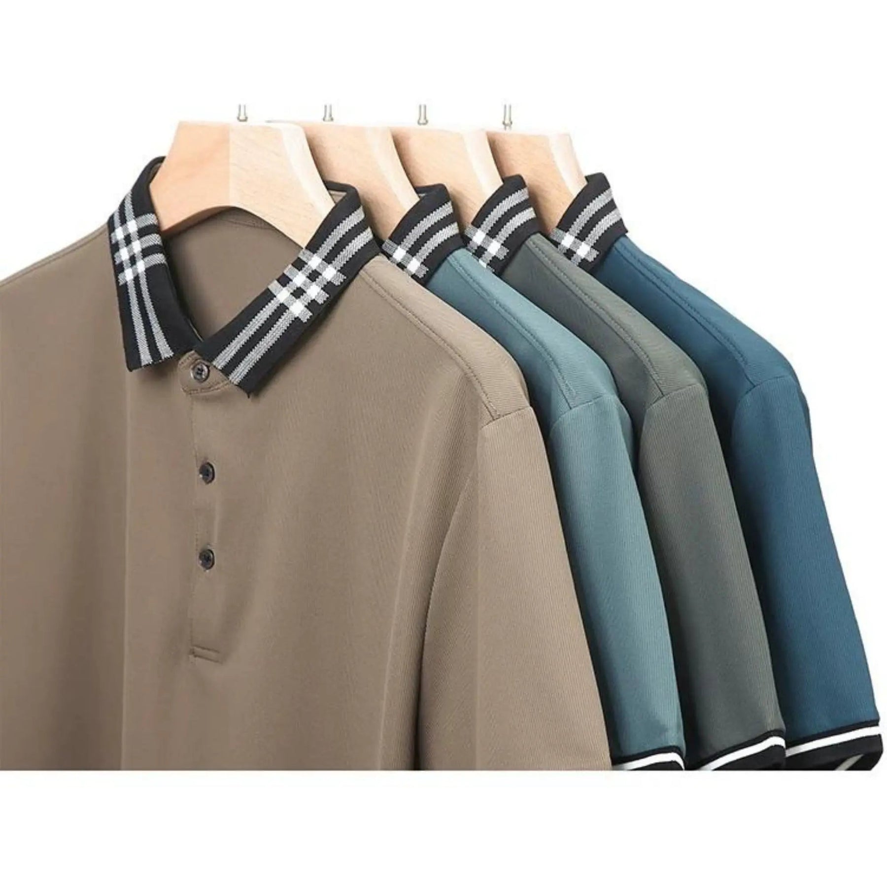 Camisa Polo Masculina Romenzi Palermo RZ625 em detalhe, peça em algodão e poliéster que une conforto, respirabilidade e estilo versátil para o dia a dia.