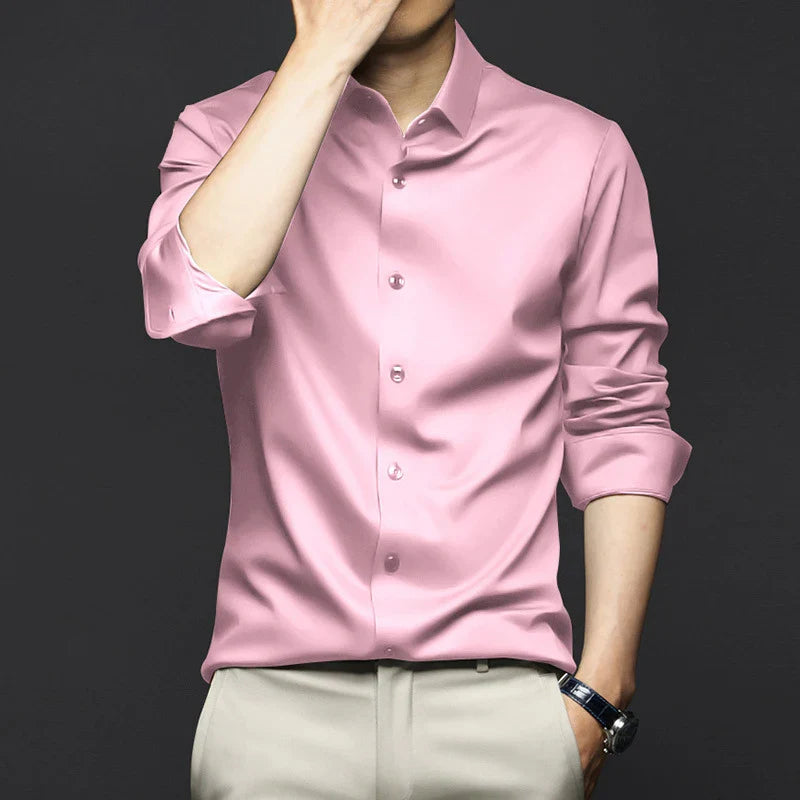 Camisa Social Masculina Spectre Romenzi RZ014 com tecido confortável e design elegante para combinar com diversas ocasiões.