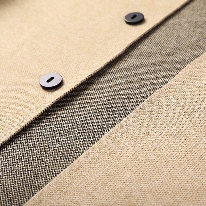 Cardigan Masculino Palermo Romenzi RZ649 em detalhe, peça sofisticada em lã, microfibra e caxemira premium, ideal para looks casuais ou formais elegantes.