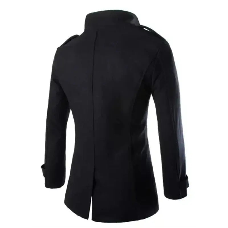 Casaco Transpassado Masculino Romenzi RZ123 com design elegante, lapelas sofisticadas e materiais premium, perfeito para conforto e estilo.