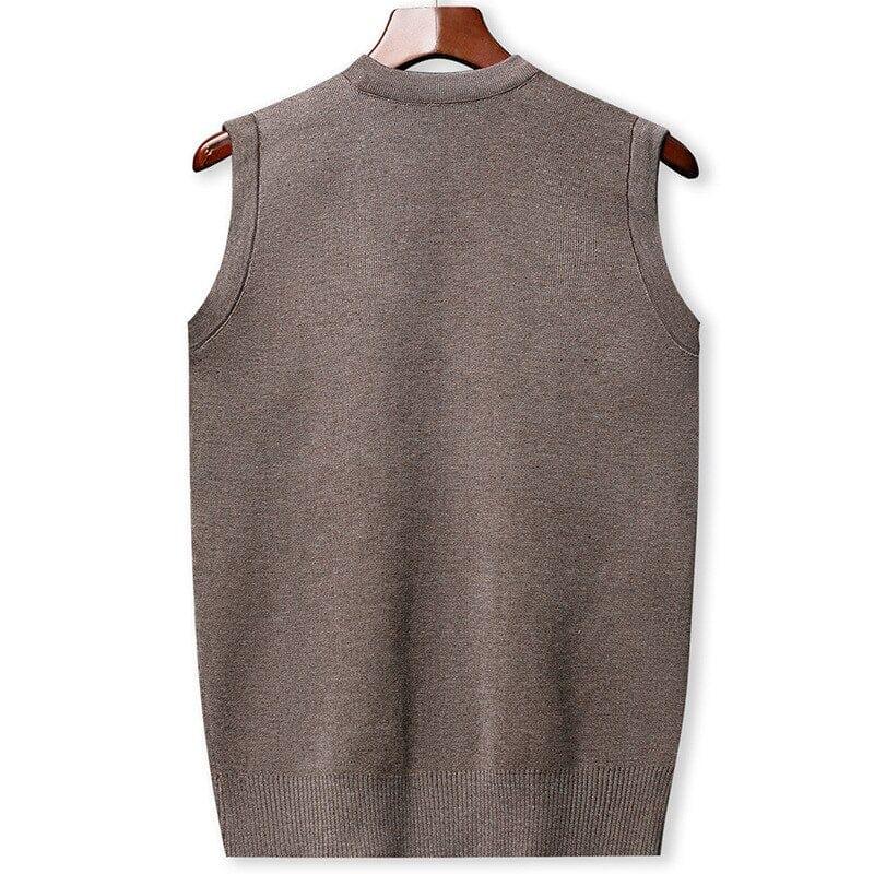 Colete Masculino Tricot Paris Romenzi RZ666 em detalhe, peça elegante em tricot premium, inspirada na moda parisiense, ideal para looks casuais e formais.