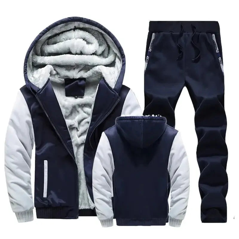 Conjunto Moletom de Lã Masculino Romenzi RZ106 feito com lã premium design moderno e conforto excepcional ideal para enfrentar o frio com estilo
