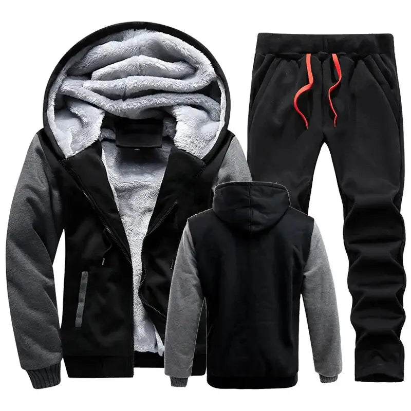 Conjunto Moletom de Lã Masculino Romenzi RZ106 feito com lã premium design moderno e conforto excepcional ideal para enfrentar o frio com estilo