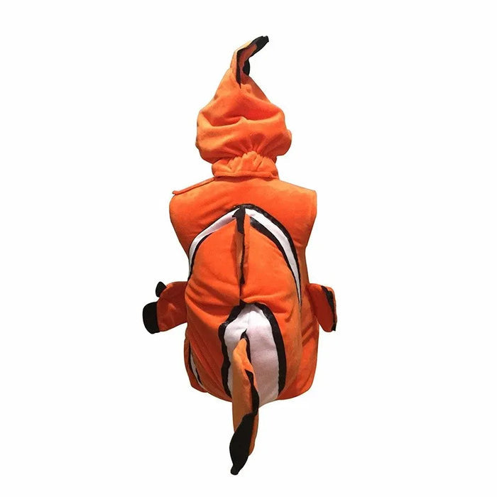 Fantasia Infantil Peixinho Aventureiro feita em algodão de alta qualidade, ideal para festas, brincadeiras e momentos mágicos com conforto e estilo.