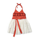 Fantasia Infantil Princesa Havaiana Bebê com vestido, colar e flor, feita em poliéster e algodão, perfeita para festas e fotos temáticas.