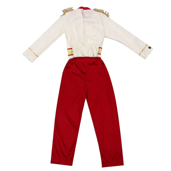 Fantasia Infantil Príncipe Encantado confeccionada em poliéster, ideal para festas infantis e brincadeiras que estimulam a imaginação.