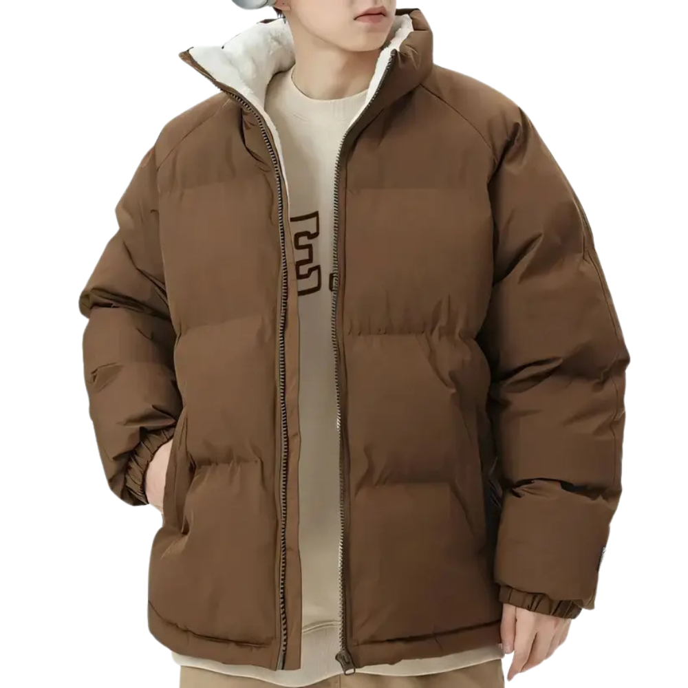 Jaqueta Bobojaco Masculina Romenzi Alpha RZ241 com design sofisticado, ajuste impecável e parte interna em lã. Ideal para conforto e estilo no inverno.