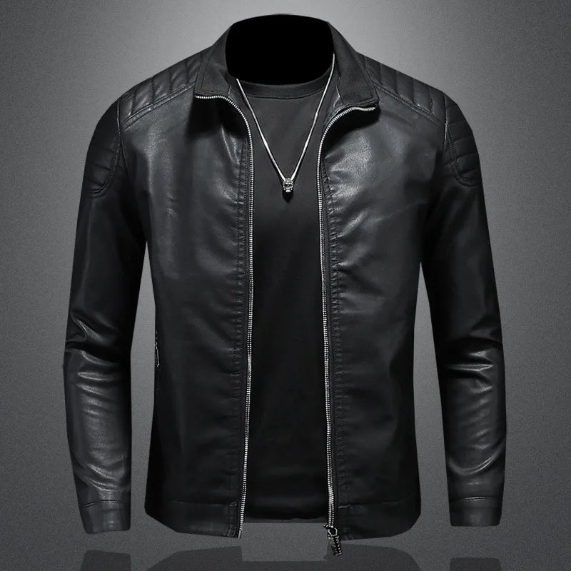 Jaqueta de Motociclista Masculina Romenzi RZ126 feita em poliéster resistente, com forro acolchoado, reforços de segurança e design moderno e estiloso.