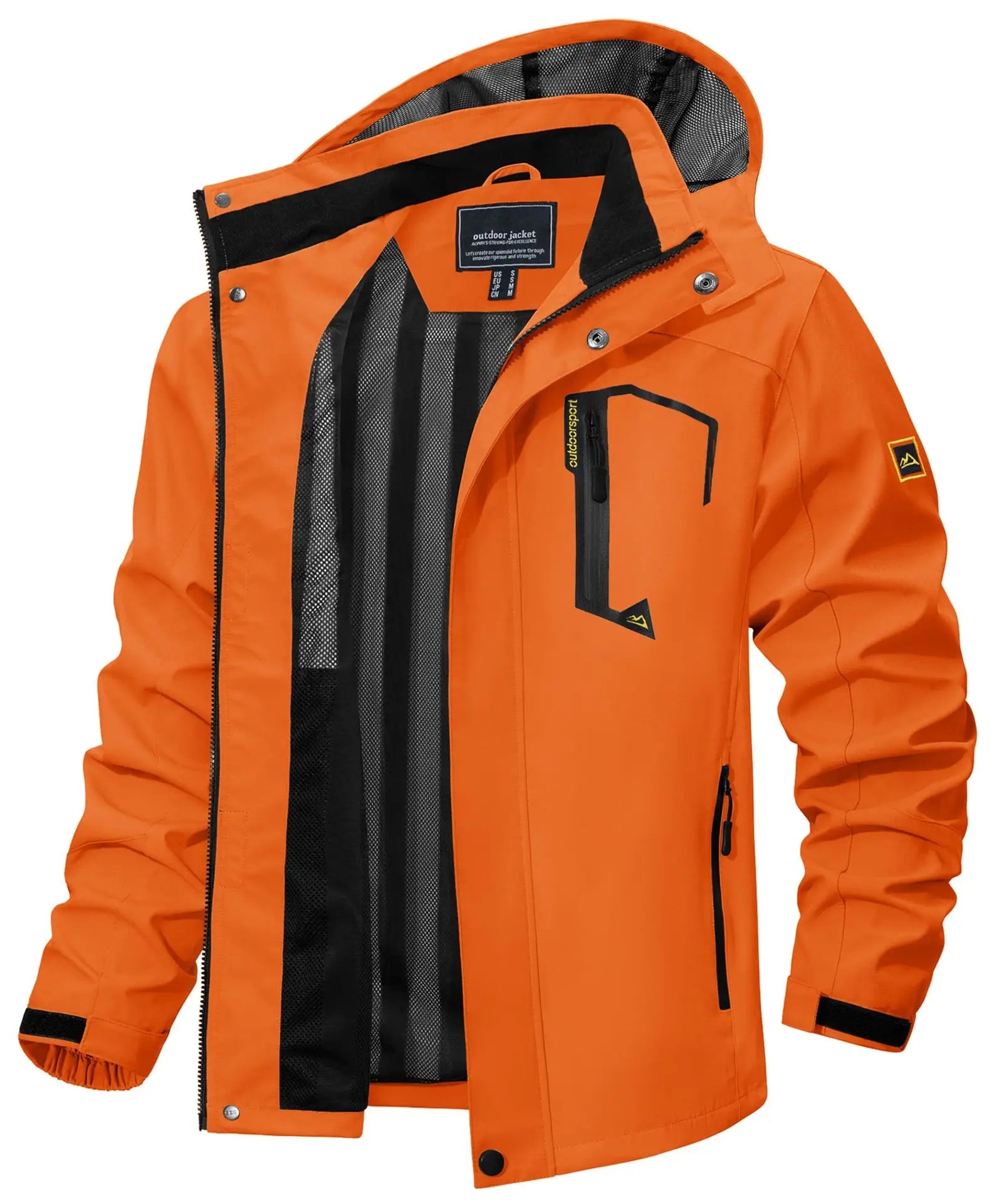 Jaqueta Impermeável Masculina Romenzi RZ323 feita com materiais impermeáveis e respiráveis, design ergonômico e moderno. Ideal para dias chuvosos e ao ar livre.