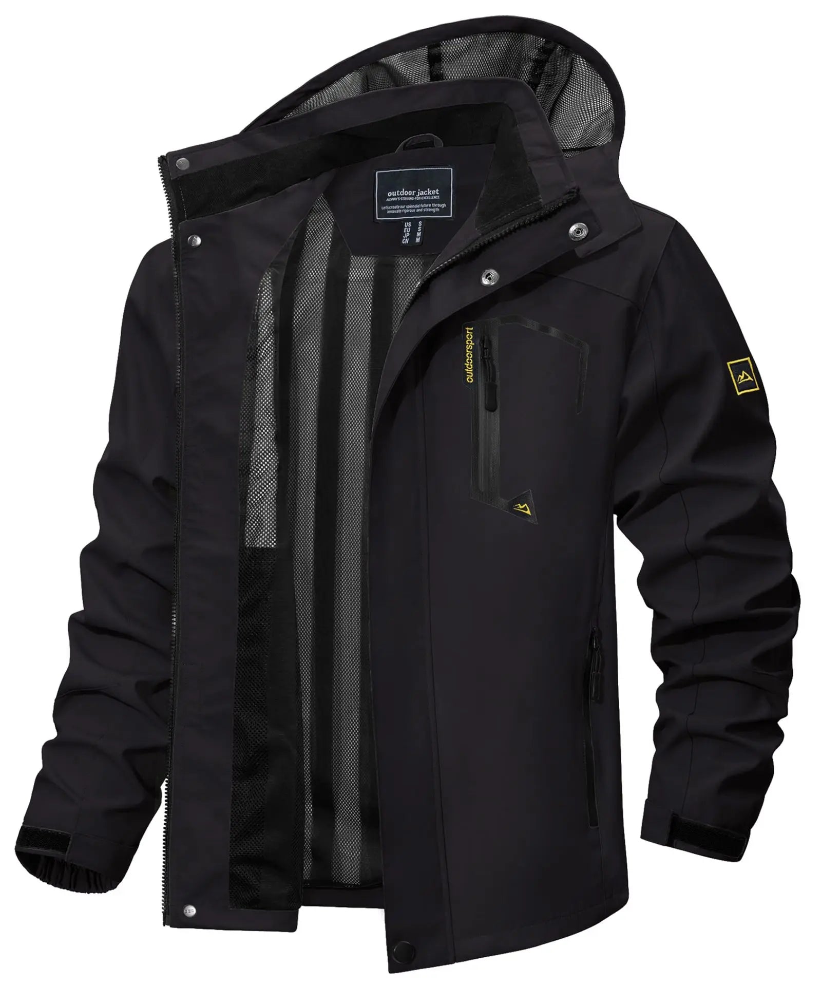 Jaqueta Impermeável Masculina Romenzi RZ323 feita com materiais impermeáveis e respiráveis, design ergonômico e moderno. Ideal para dias chuvosos e ao ar livre.