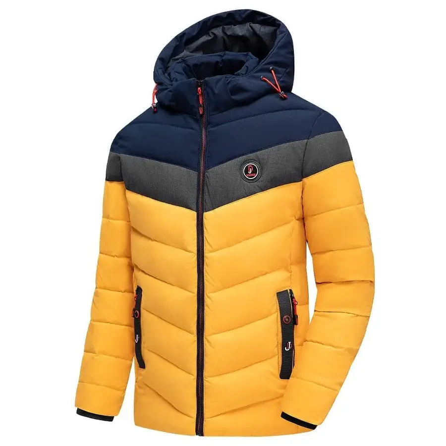 Jaqueta Masculina Antarctica Romenzi RZ199 com forro acolchoado, capuz removível e proteção contra frio e chuva.