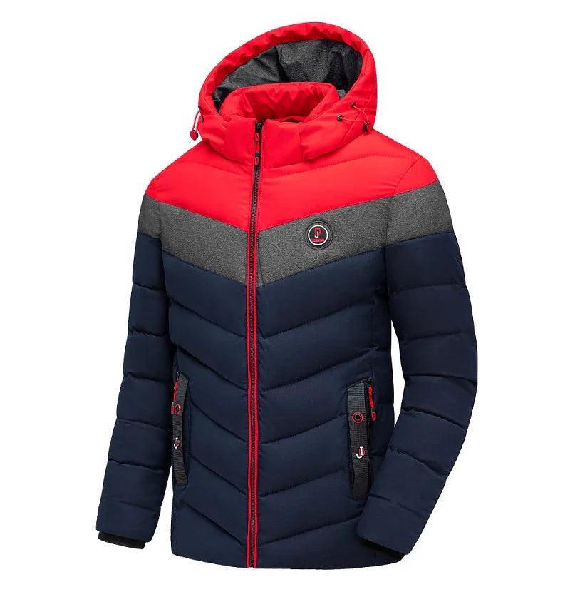 Jaqueta Masculina Antarctica Romenzi RZ199 com forro acolchoado, capuz removível e proteção contra frio e chuva.