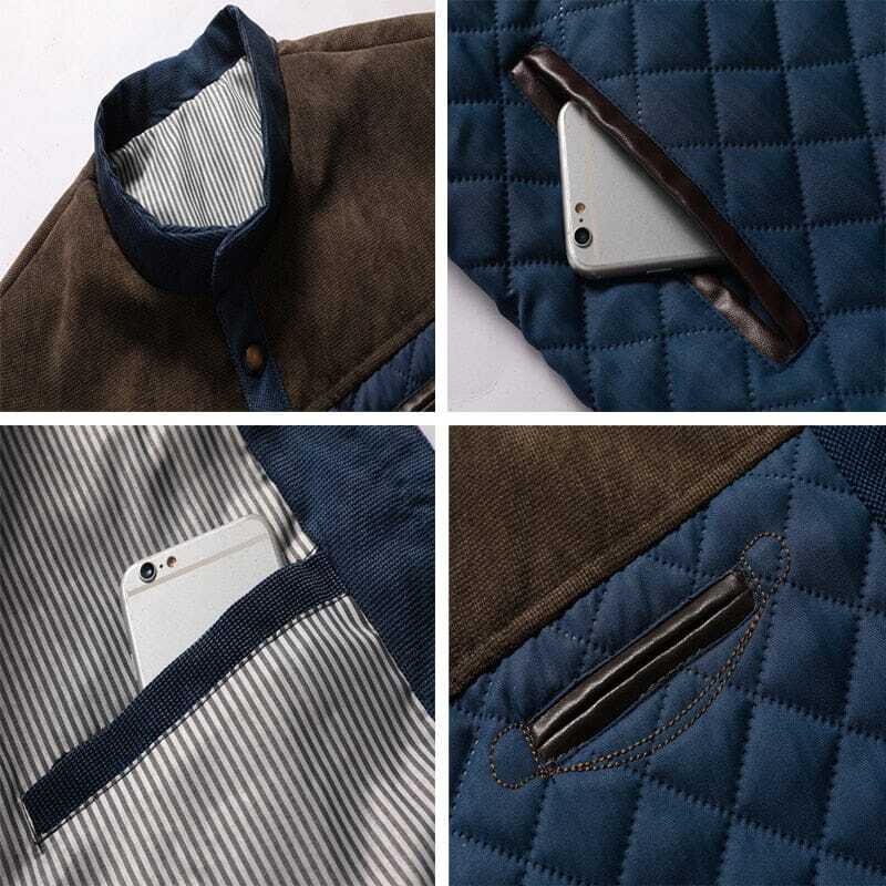 Jaqueta Masculina Casual Screen Romenzi RZ188 com isolamento térmico, conforto excepcional e design resistente.
