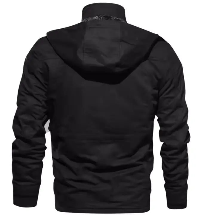 Jaqueta Motociclista Masculina Romenzi RZ317 com interior acolchoado de algodão, bolsos funcionais e detalhes refletivos para conforto e proteção.
