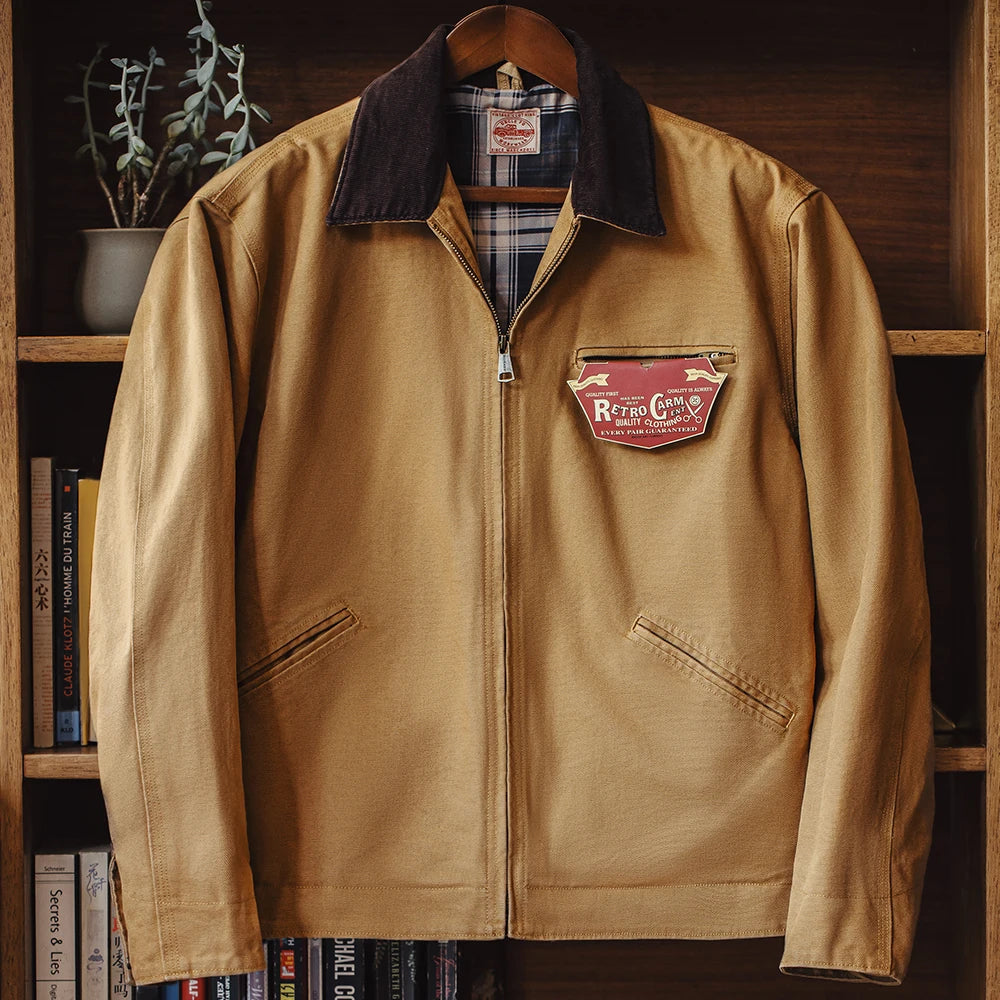Jaqueta Vintage Masculina Romenzi RZ324 com estilo clássico, acabamento refinado e tecido durável. Elegância e versatilidade para ocasiões casuais ou sociais.