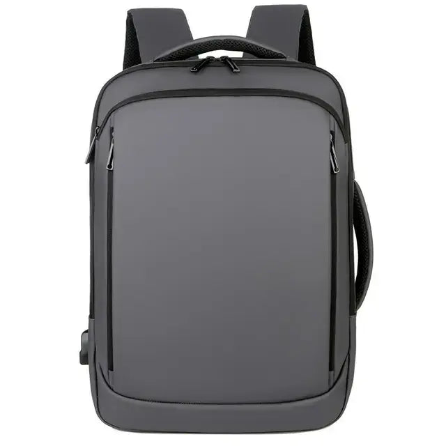 Mochila Executiva Romenzi RZ066 com tecido impermeável, porta USB, alças acolchoadas e espaço seguro para notebook 15''. Ideal para trabalho e viagens.