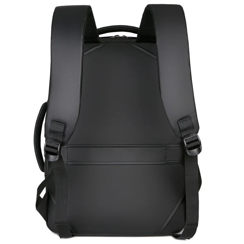 Mochila Executiva Romenzi RZ066 com tecido impermeável, porta USB, alças acolchoadas e espaço seguro para notebook 15''. Ideal para trabalho e viagens.