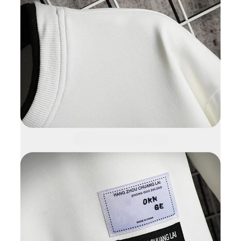 Moletom Masculino Creative London Romenzi RZ983 em detalhe, peça moderna em poliéster premium com isolamento térmico, elegante e confortável.