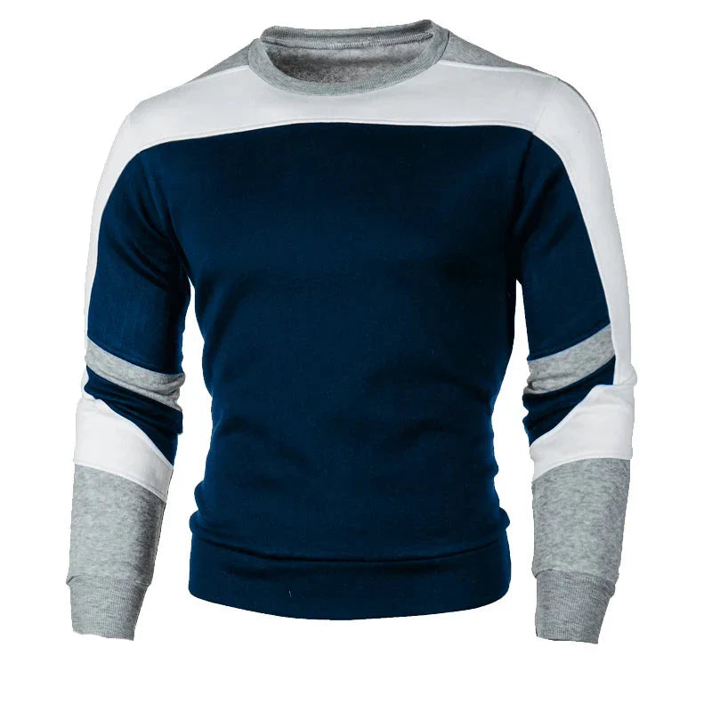 Moletom Masculino Essential Comfort Romenzi RZ981 em detalhe, peça em poliéster premium com isolamento térmico, versátil para looks casuais e formais.