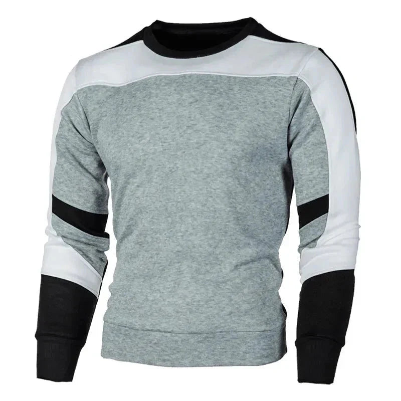 Moletom Masculino Essential Comfort Romenzi RZ981 em detalhe, peça em poliéster premium com isolamento térmico, versátil para looks casuais e formais.