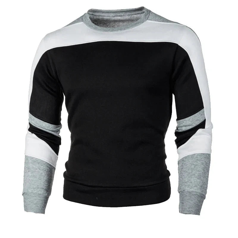 Moletom Masculino Essential Comfort Romenzi RZ981 em detalhe, peça em poliéster premium com isolamento térmico, versátil para looks casuais e formais.