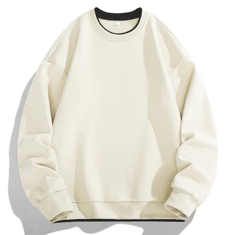 Moletom Masculino Long Basic Romenzi RZ984 em detalhe, peça versátil com isolamento térmico, toque macio e estilo moderno para conforto no inverno.