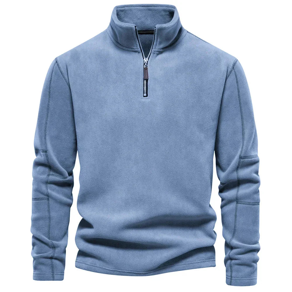 Moletom Masculino Soft de Lã Romenzi RZ973 em detalhe, peça aconchegante com isolamento térmico, versátil para passeios casuais e saídas noturnas.
