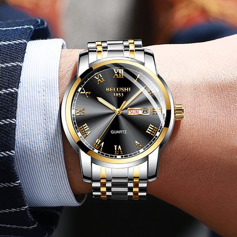 Relógio Masculino Belushi Romenzi RZ531 em estilo moderno e clean, feito em material durável com acabamento premium, ideal para looks casuais ou sociais.