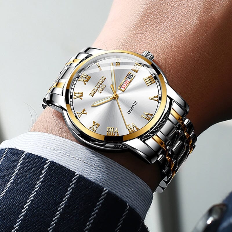 Relógio Masculino Belushi Romenzi RZ531 em estilo moderno e clean, feito em material durável com acabamento premium, ideal para looks casuais ou sociais.