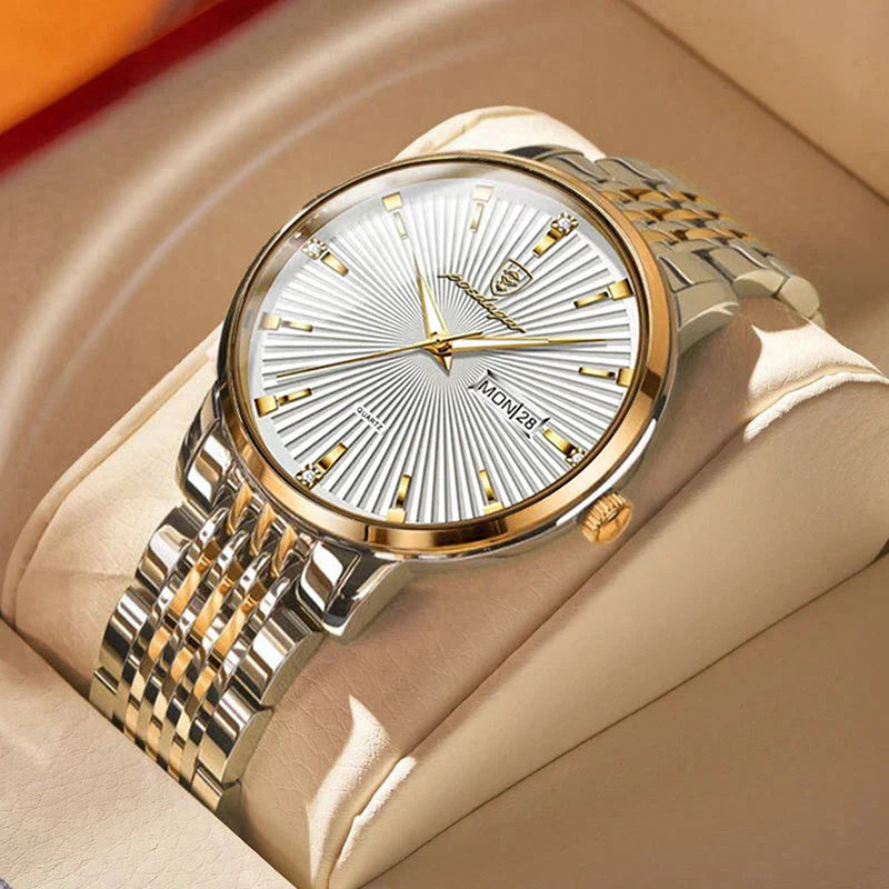 Relógio Masculino Luxo Romenzi Slim RZ725 com design slim sofisticado, resistente à água e feito em materiais premium que unem conforto, leveza e estilo.