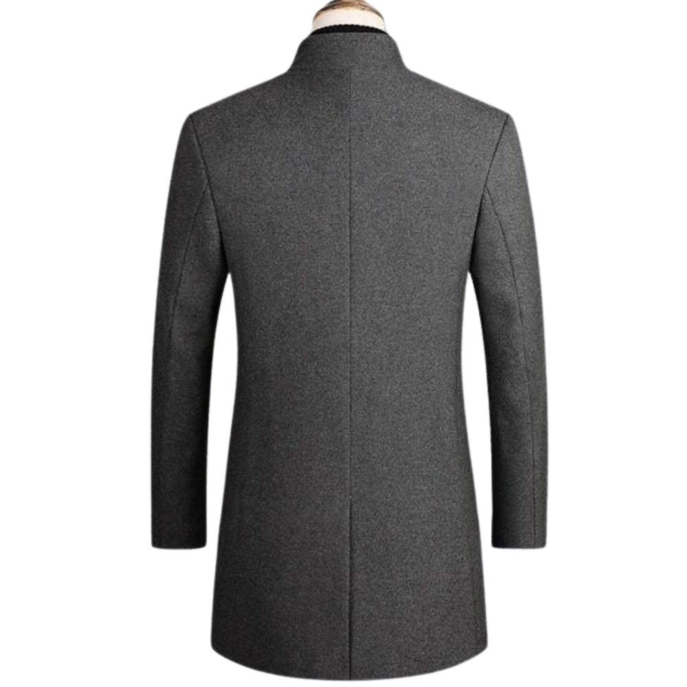 Sobretudo Masculino Grife Romenzi RZ094, com corte refinado e tecido premium, ideal para um visual elegante e sofisticado em estações frias.