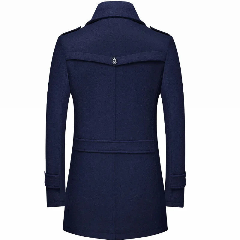Sobretudo Masculino Grife Romenzi RZ122 estilo sobretudo com interior removível e tecido premium