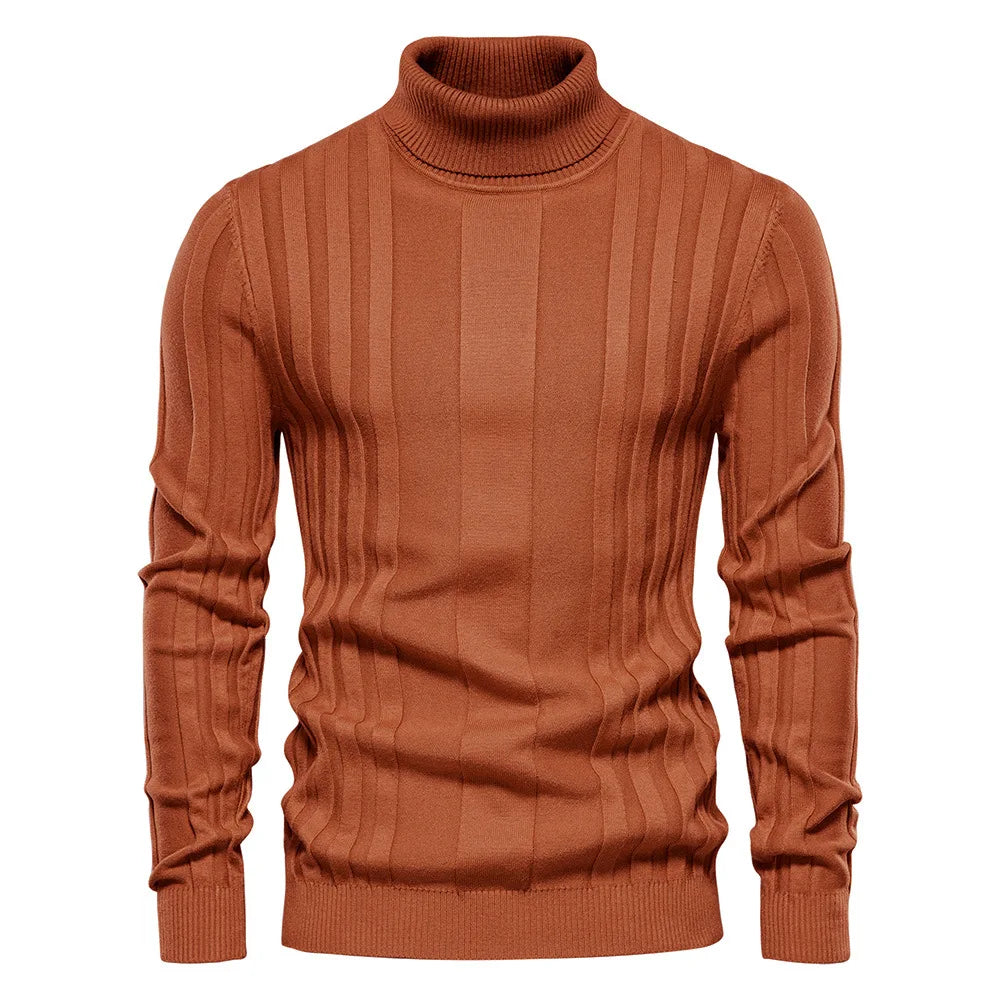 Suéter Masculino Dilam Romenzi RZ050, confeccionado com lã e algodão pima, ideal para looks elegantes e confortáveis no outono e inverno.