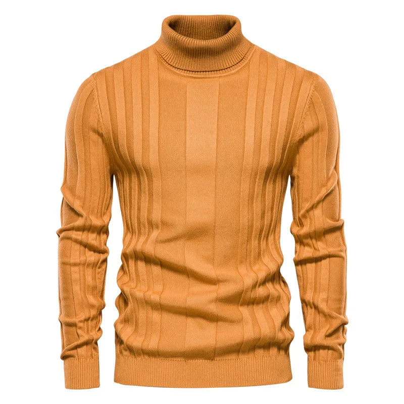 Suéter Masculino Dilam Romenzi RZ050, confeccionado com lã e algodão pima, ideal para looks elegantes e confortáveis no outono e inverno.
