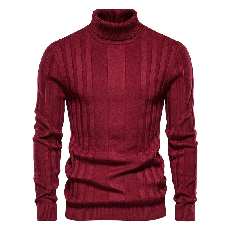 Suéter Masculino Dilam Romenzi RZ050, confeccionado com lã e algodão pima, ideal para looks elegantes e confortáveis no outono e inverno.