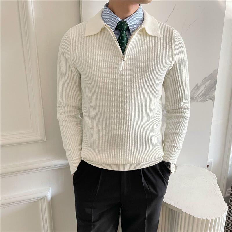 Suéter Masculino Elegante Romenzi RZ756 em detalhe, peça refinada que oferece conforto, durabilidade e estilo sofisticado para diferentes combinações.