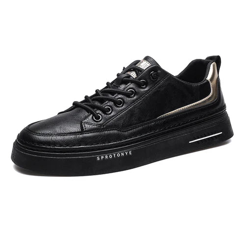 Tênis Masculino Romenzi RZ374 em microfibra com cadarço, sola de borracha e palmilha em E.V.A. Ideal para estilo casual com conforto.