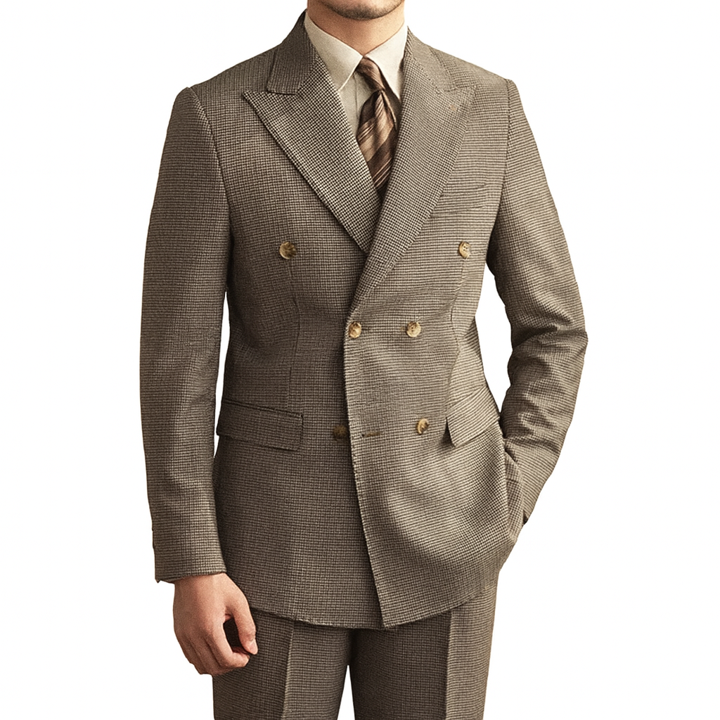 Blazer Masculino Transpassado Romenzi RZ924 em detalhe, peça sofisticada em Ecomicrofibra Easeleaf premium com design elegante para ocasiões formais.