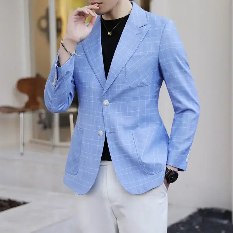 Blazer Masculino Vergast Romenzi RZ059 em caxemira, elegante e sofisticado, ideal para momentos formais.