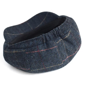 Boina Masculina de Lã Classic Romenzi RZ272 com design britânico, produzida em lã e poliéster premium, cores cinza, azul e marrom.