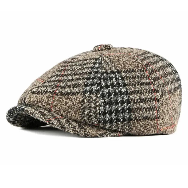 Boina Masculina de Lã England Romenzi RZ270 com design inglês, confeccionada em poliéster e lã premium, ajuste ergonômico e cores versáteis.